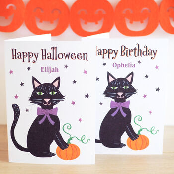 Personalised Halloween Birthday Card, 3 of 3