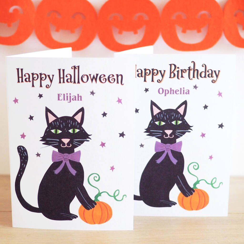 Personalised Halloween Birthday Card By Sunny Clouds 