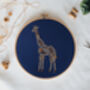 Giraffe Embroidery Kit, thumbnail 1 of 6