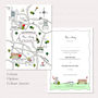 Wedding Or Party Illustrated Map Invitation, thumbnail 4 of 6