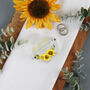 Personalised Acrylic Wedding Ring Box Sunflower, thumbnail 2 of 5