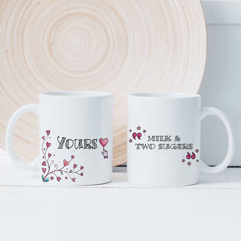 Love Mugs For Couples – 'Yours' And 'Mine' With Reverse Message – Romantic Gift Idea For Any Occasion, 3 of 5
