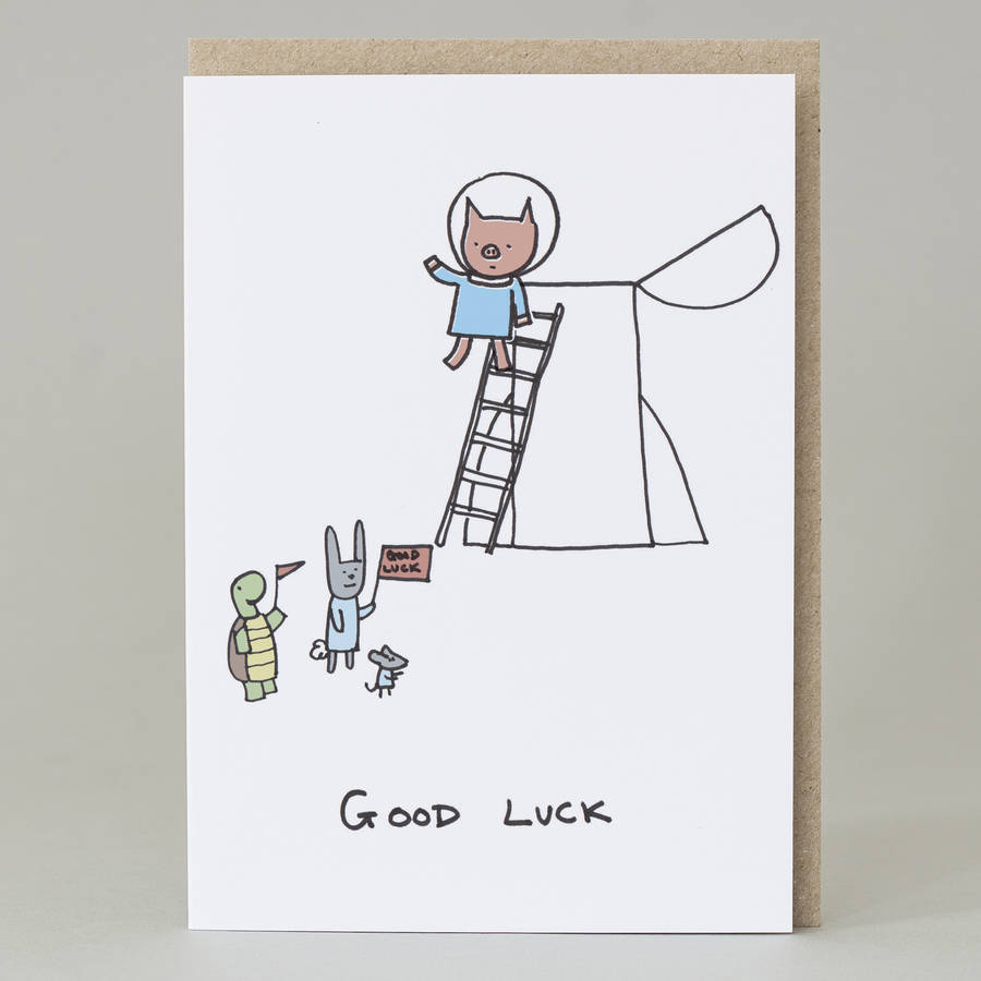 Pig 'Good Luck' Card, 1 of 2