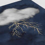 Set Of Three Clouds With Gold Elements Wall Prints, thumbnail 9 of 9