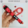 Red Heart Dog Collar, thumbnail 1 of 3