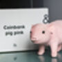 Pink Piggy Money Box, thumbnail 2 of 8