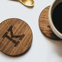 Personalised Wood Initials Coasters, thumbnail 2 of 3