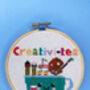 Creativi Tea Cross Stitch Kit, thumbnail 2 of 7