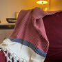 Personalised Cotton Throw Blanket, Garden Shawl, thumbnail 2 of 11
