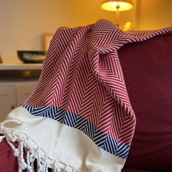 Personalised Cotton Throw Blanket, Garden Shawl, 2 of 11