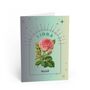 Libra Zodiac Flower Card, thumbnail 2 of 5