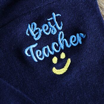 Best Teacher Gift Mens Or Womens Personalised Socks, 7 of 7