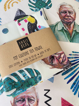 David Attenborough Tea Towel, Funny Nature Lover Gift, 2 of 11