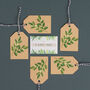Holly Sprig Christmas Gift Tag Pack Of Five, thumbnail 11 of 12