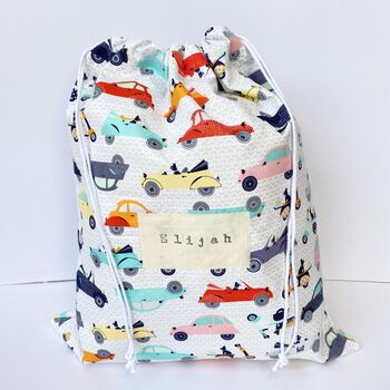 Personalised Swim Bag, Waterproof Lined Drawstring Bag, 10 of 12