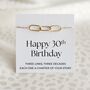 30th Birthday Bracelet Gift For Her, Three Decades, thumbnail 1 of 10