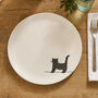Standing Cat Dinner Plate, Fine Bone China, thumbnail 1 of 4