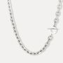 Men's Silver Striker Chunky Chain Toggle Clasp Chain For Men, thumbnail 2 of 7