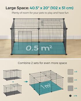 Xl Pet Cage Small Animal Enclosure With Doors, 3 of 7