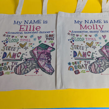 Personalised Disco, Steet, Ballet, And Tap Dancer Bag, 7 of 12