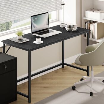 Computer Desk Industrial Style Metal Frame Home Office, 2 of 12