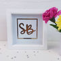 Personalised 'Chrome Effect' Initials Artwork, thumbnail 1 of 8