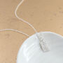 Dainty Tag Fingerprint Charm, thumbnail 2 of 6