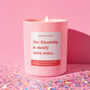Funny Best Friend Gift Our Friendship Is Mostly Voice Notes Scented Candle, thumbnail 1 of 4
