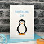 'Penguin' Handmade Childrens First Christmas Card, thumbnail 3 of 4