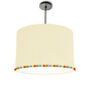 Lampshade With Pom Pom Finish, thumbnail 2 of 12
