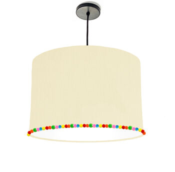 Lampshade With Pom Pom Finish, 2 of 12