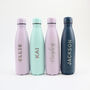 Personalised Stainless Steel Water Bottle 'Roam', thumbnail 2 of 6