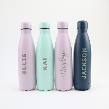 Personalised Stainless Steel Water Bottle 'Roam', 2 of 6