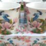 Set Of Four Gift Boxed Palace Mugs In Peacock Design, thumbnail 3 of 8