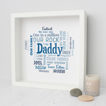Personalised Birthday Word Art Gift For Dad, 2 of 8