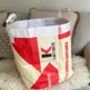 Recycled Fairtrade Cement Storage Bag Medium, thumbnail 3 of 4