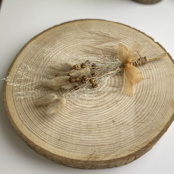 Personalised Natural Dried Mocca Flowers Mother's Day Posy, 3 of 5