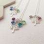 Family Tree With Birthstones Necklace, thumbnail 3 of 7