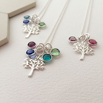 Family Tree With Birthstones Necklace, 3 of 7
