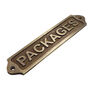 Custom Packages Brass Plaque With Vintage Finish, thumbnail 5 of 11