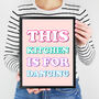 This Kitchen Is For Dancing Typographic Print, thumbnail 1 of 3