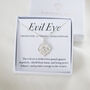 Evil Eye Charm Necklace Sterling Silver Protection, Good Luck, thumbnail 1 of 9