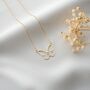 Sterling Silver Initial Butterfly Necklace, thumbnail 1 of 10