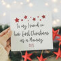 To My Friend On Her First Christmas As A Mummy Star Card, thumbnail 1 of 4