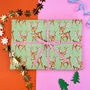 Christmas Reindeer Gift Wrap, thumbnail 1 of 4
