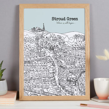 Personalised Stroud Green Print, 8 of 10