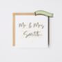 Personalised Wedding Card / Couple To Be Moss Green Card *Colour Options, thumbnail 3 of 6