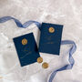 Navy Moon And Stars Vow Books With Wax Seal, thumbnail 1 of 7