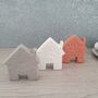 Set Of Three Mini Decorative Clay Houses, thumbnail 2 of 10