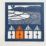 Beach Huts Limited Edition Paper Cut, thumbnail 4 of 4